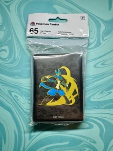 65 Lucario Focused Fighter Pokemon Center Trading Card Sleeves Sealed NEW 2021 - Picture 1 of 2