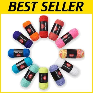 Super Saver Yarn Craft Kit Brights - 12 Pack - Picture 1 of 10