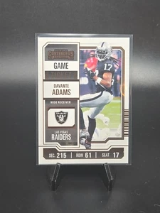 2023 Panini Contenders - Davante Adams #53 Orange Game Ticket - Picture 1 of 2