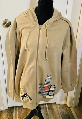 Felpa con cappuccio donna gatto, gatti, gatti meravigliosa taglia 3X per qualsiasi donna gatto! NUOVO - Immagine 1 di 4