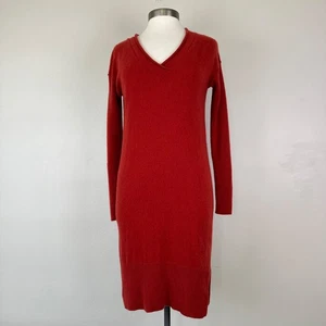 Sundance Catalog Maglione Abito Donna XS 100% Cashmere Scollo a V Manica Lunga Lusso - Foto 1 di 10