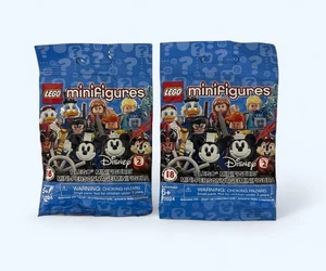 Lego 71024 Disney Serie 2 Minifiguras Bolsas Ciegas SELLADAS 2 PAQUETES Bolsas - Imagen 1 de 2