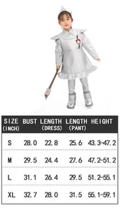 Kids Cosplay Tin Man Costume Parent-children Iron Man Wizard of Oz Outfit - Picture 1 of 27