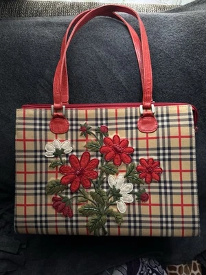 Isabella Fiore Flower Beaded Handbag Shoulder Bag - Image 1 of 4