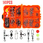 Texas Fishing Accessories Kit Including Snaps Rolling Swivel Sinker Weights Bass