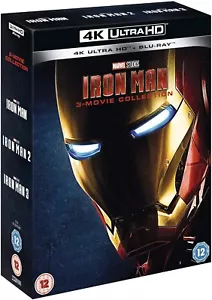 IRON MAN TRILOGY 4K UHD Blu-Ray 3 Movie Collection NEW (USA Compatible) - Picture 1 of 2
