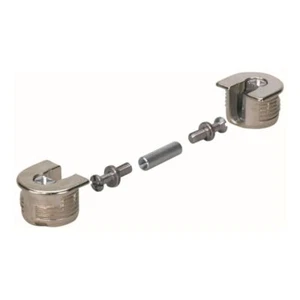 Verbindungsbeschlag Mittelwand 20mm vernickelt 8 Stück (0,41 EUR/Stück) - Bild 1 von 2