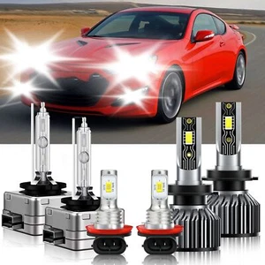6x LED HID Headlight High Low+Fog Light Bulb For Hyundai Genesis Coupe 2013-2016 - Bild 1 von 12