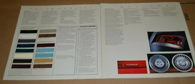 1982 LINCOLN CONTINENTAL COLOR / OPTIONS ORIGINAL DEALER ADVERTISEMENT AD 82  - Image 1 of 3