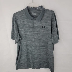 UNDER ARMOUR Herren Performance Poloshirt Gr. 2XL lose GRAU Space Dye Golf Preppy - Bild 1 von 9