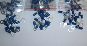 75 1/4 5/16 3/8" Wire Ring Terminals Connector Combo Pack 16-14 Gauge Ga AWG Car - Picture 1 of 4