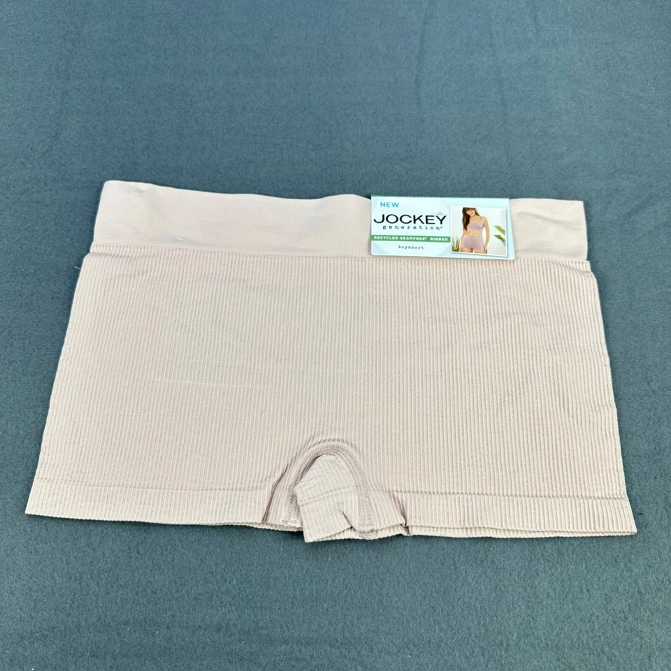 Panty Jockey Mujer Talla Mediana Boyshort Generación Sin Costuras Acanalado Rosa Nuevo Foto 1 de 4