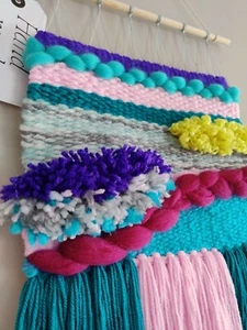Beautiful Tapestry Weave, Woven Wall Art Hanging, Bright Unique, perfect gift. - Picture 1 of 3