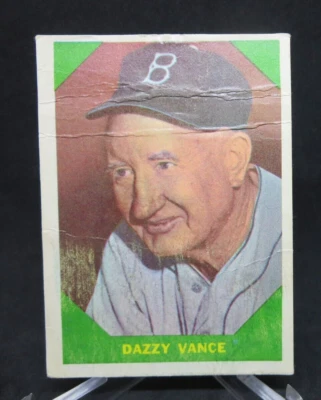 1960 Fleer Baseball Set-Break #51 Dazzy Vance Brooklyn Dodgers LOW GRADE #2 - Image 1 of 3