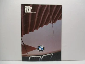 BMW 528e y 535i 1985 Alemania Coches Piezas Concesionario Folleto Auto Carreras Importación Herramienta - Imagen 1 de 2