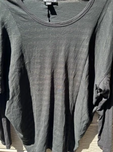 DKNY Top Womens Shirt Knit Black Size P/S - Picture 1 of 2