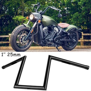 Manillar Z-Bar de motocicleta de 1" 25 mm barras de arrastre de elevación de 10"" para Indian Scout Bobber - Imagen 1 de 13