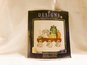 Leisure Arts Tea Cups Counted Cross Stitch Kit - 14ct White Aida 10" x 10" - Picture 1 of 2