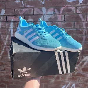 PALACE SKATEBOARDS - PRO BOOST ORIGINALS CYAN/ WHITE/ GOLD UK 6 / US 6.5 NEW - Picture 1 of 6