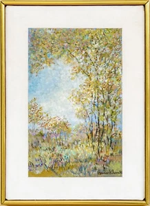 Robert Edward "Hans" Kline - "Autumn Leaves" Abstract Oil On Canvas Painting '80 - Picture 1 of 9