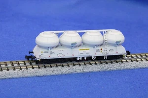 Minitrix 18291-03 PKP Silowagen Uacs"Cemet"in grau/NEU - Bild 1 von 3