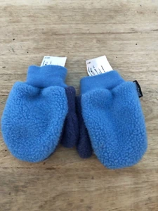 Patagonia Baby Pita Pocket Gloves Mittens Size Small 3 Months Blue - Picture 1 of 3