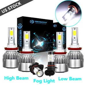 For Chrysler Town & Country 2008 2009 6x Combo LED Headlight Fog Light Bulbs - Picture 1 of 12