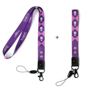 JoJo's Bizarre Adventure Kira Yoshikage Lanyard Neck Strap ID Phone Holder 2pcs - Picture 1 of 7