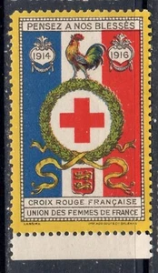 ES8633 Cinderella Propaganda Outlet: Red Cross France - 1916 - Union des Femmes - Bild 1 von 1