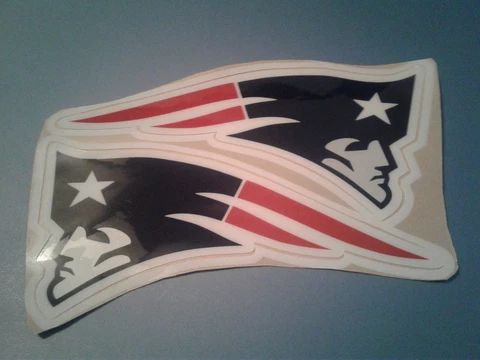 New England Patriots full size football helmet decals set Cover