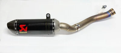 Akrapovic Titanium Exhaust Pipe Carbon Muffler Silencer 2019 Kawasaki Ninja - Image 1 of 4