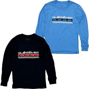 Quiksilver Kids' Boys' Youth Checkered Logo Long Sleeve Tee T-Shirt - Picture 1 of 3