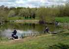 Photo 12x8 Acton Fishing Pond Featherstone A fishing match underway at Act c2012