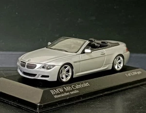 1/43 BMW M6 (E63) Silver Cabriolet 2006 MINICHAMPS - Picture 1 of 10