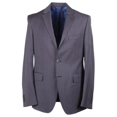 Etro Medium Gray Pin Stripe Wool Suit with Silk Lining 40R (Eu 50) NWT - Image 1 of 4