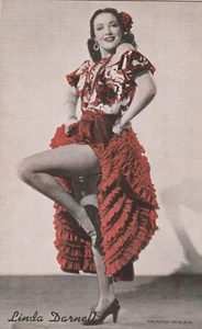 LINDA DARNELL ATTRICE MOSTRA FORNITURA-PENNY ARCADE CARD 1939-1965 - Foto 1 di 2