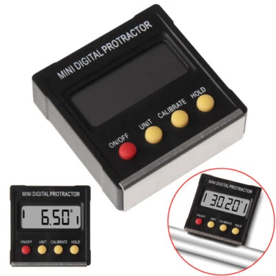 360° Mini Digital Protractor Inclinometer Electronic Level Box Magnetic Base XL - Image 1 of 4