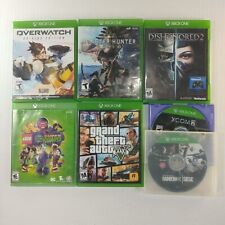 7 Xbox One Video Games Lot Monster Hunter GTA V OverWatch Dishonored Rainbow Six