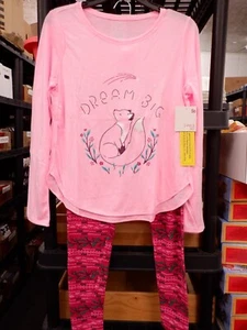 GIRLS SIZE 18 SO BRAND PINK FOX DREAM 3 PC FLEECE LEGGING PAJAMA SET NEW #21950 - Picture 1 of 2