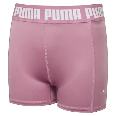 Puma Womens Strong Metallic 3 Tight Short Sports Training Fitness Gym • 17.08€