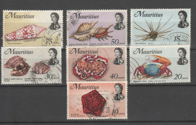 ILE MAURICE - TIMBRES COQUILLAGES - FAUNE MARINE - TB