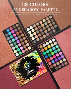 Makeup Eyeshadow Palette 120 Shimmer & Matte Waterproof Colour Palette - Picture 1 of 5