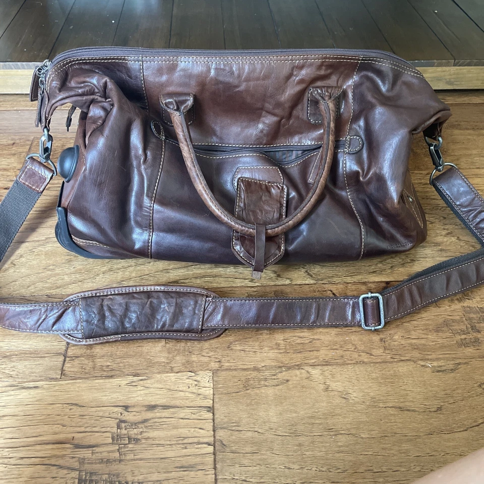 Bolsa de viagem Jack Georges com rodas marrom - Imagem 1 de 4