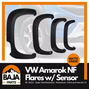 Volkswagen Amarok Fender flares set NF 2023+ w/ sensor ABS plastic Matte Finish - Picture 1 of 6