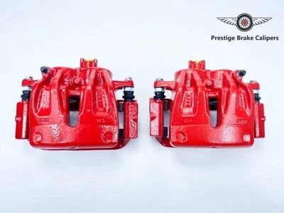 GENUINE LAND ROVER RANGE ROVER L322 FRONT L + R TRW BRAKE CALIPERS 2004-2009 RED - Image 1 of 3
