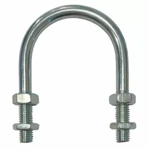 Bullone a U M12 x85 mm Filettatura, 170 mm Diam Interno, 220 mm Altezza Interna BZP - Foto 1 di 2