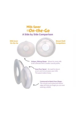 Conchas de pecho Milkies Milkies Milk-Saver On-The-Go Foto 1 de 4