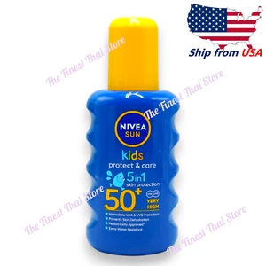 Nivea Sun Kids Protect Care 5in1 Spray SPF50+ Kids Sunscreen 200 ml - Picture 1 of 3
