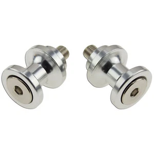 10mm Slider CNC Silver For Kawasaki Ninja ZX Rhino Swingarm Stand Spools Lift - Picture 1 of 2