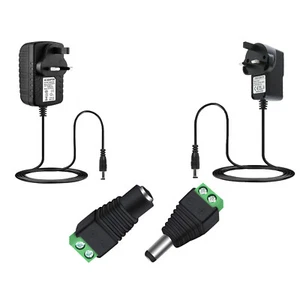 12V 1A/2A AC to DC Adapter Charger Power Supply LED Light Camera CCTV UK Plug UK - Picture 1 of 17